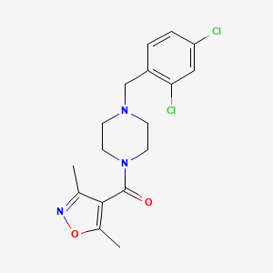 molecular formula C17H19Cl2N3O2 B10963347 [4-(2,4-Dichlorobenzyl)piperazin-1-yl](3,5-dimethyl-1,2-oxazol-4-yl)methanone 