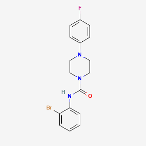 molecular formula C17H17BrFN3O B10963359 N-(2-bromophenyl)-4-(4-fluorophenyl)piperazine-1-carboxamide 