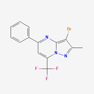 3-Bromo-2-methyl-5-phenyl-7-(trifluoromethyl)pyrazolo[1,5-a]pyrimidine