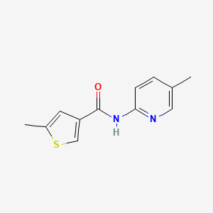 5-methyl-N-(5-methylpyridin-2-yl)thiophene-3-carboxamide