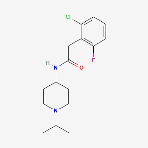 2-(2-chloro-6-fluorophenyl)-N-[1-(propan-2-yl)piperidin-4-yl]acetamide