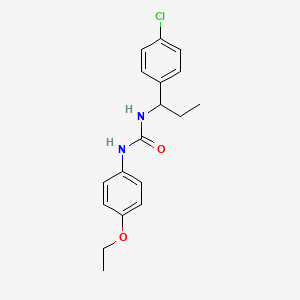 molecular formula C18H21ClN2O2 B10963431 1-[1-(4-Chlorophenyl)propyl]-3-(4-ethoxyphenyl)urea 