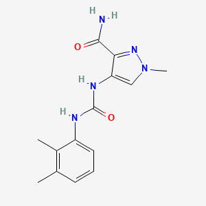 4-{[(2,3-dimethylphenyl)carbamoyl]amino}-1-methyl-1H-pyrazole-3-carboxamide