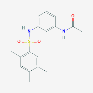 molecular formula C17H20N2O3S B10963453 N-(3-{[(2,4,5-trimethylphenyl)sulfonyl]amino}phenyl)acetamide 