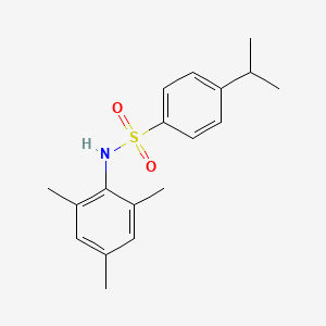 molecular formula C18H23NO2S B10963505 4-(propan-2-yl)-N-(2,4,6-trimethylphenyl)benzenesulfonamide 