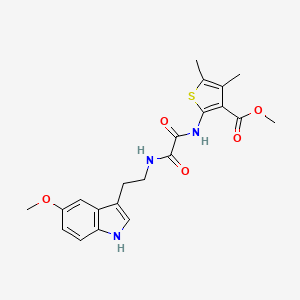 methyl 2-{[{[2-(5-methoxy-1H-indol-3-yl)ethyl]amino}(oxo)acetyl]amino}-4,5-dimethylthiophene-3-carboxylate