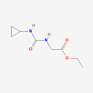 molecular formula C8H14N2O3 B10963561 ethyl N-(cyclopropylcarbamoyl)glycinate 