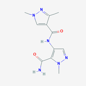 N-(5-carbamoyl-1-methyl-1H-pyrazol-4-yl)-1,3-dimethyl-1H-pyrazole-4-carboxamide