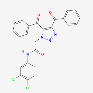 2-[4,5-bis(phenylcarbonyl)-1H-1,2,3-triazol-1-yl]-N-(3,4-dichlorophenyl)acetamide