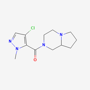 (4-Chloro-1-methyl-1H-pyrazol-5-YL)[hexahydropyrrolo[1,2-A]pyrazin-2(1H)-YL]methanone