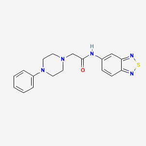 N-(2,1,3-benzothiadiazol-5-yl)-2-(4-phenylpiperazin-1-yl)acetamide