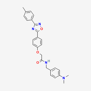 N-[4-(dimethylamino)benzyl]-2-{4-[3-(4-methylphenyl)-1,2,4-oxadiazol-5-yl]phenoxy}acetamide