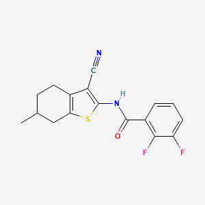 N-(3-cyano-6-methyl-4,5,6,7-tetrahydro-1-benzothiophen-2-yl)-2,3-difluorobenzamide