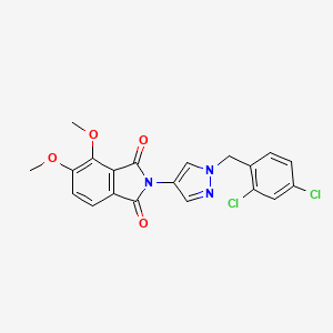 molecular formula C20H15Cl2N3O4 B10963680 2-[1-(2,4-dichlorobenzyl)-1H-pyrazol-4-yl]-4,5-dimethoxy-1H-isoindole-1,3(2H)-dione 