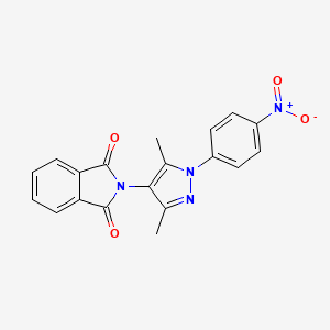 2-[3,5-dimethyl-1-(4-nitrophenyl)-1H-pyrazol-4-yl]-1H-isoindole-1,3(2H)-dione