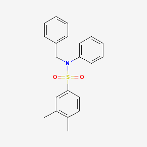 molecular formula C21H21NO2S B10963711 N-benzyl-3,4-dimethyl-N-phenylbenzenesulfonamide 