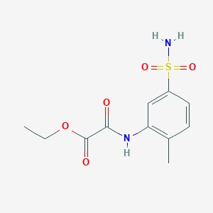 molecular formula C11H14N2O5S B10963812 Ethyl [(2-methyl-5-sulfamoylphenyl)amino](oxo)acetate 