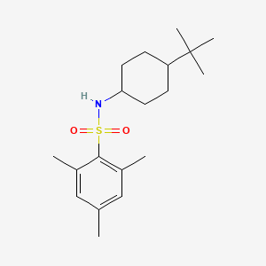 molecular formula C19H31NO2S B10963850 N-(4-tert-butylcyclohexyl)-2,4,6-trimethylbenzenesulfonamide 