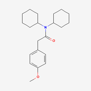 N,N-dicyclohexyl-2-(4-methoxyphenyl)acetamide