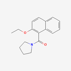 molecular formula C17H19NO2 B10963859 (2-Ethoxynaphthalen-1-yl)(pyrrolidin-1-yl)methanone 