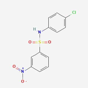 molecular formula C12H9ClN2O4S B10963871 N-(4-Chlorophenyl)-3-nitrobenzenesulfonamide 