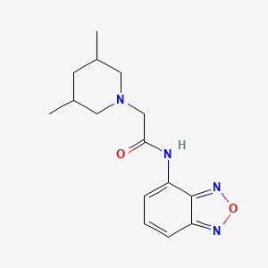 molecular formula C15H20N4O2 B10963883 N-(2,1,3-benzoxadiazol-4-yl)-2-(3,5-dimethylpiperidin-1-yl)acetamide 