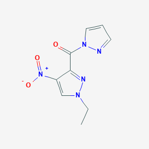 (1-ethyl-4-nitro-1H-pyrazol-3-yl)(1H-pyrazol-1-yl)methanone