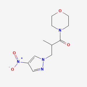 2-methyl-1-(morpholin-4-yl)-3-(4-nitro-1H-pyrazol-1-yl)propan-1-one