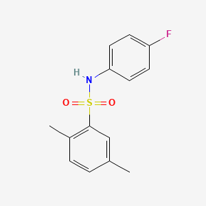 N-(4-fluorophenyl)-2,5-dimethylbenzenesulfonamide