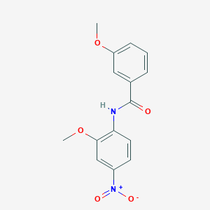 molecular formula C15H14N2O5 B10963991 3-methoxy-N-(2-methoxy-4-nitrophenyl)benzamide 