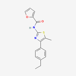 N-[4-(4-ethylphenyl)-5-methyl-1,3-thiazol-2-yl]furan-2-carboxamide