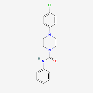 4-(4-chlorophenyl)-N-phenylpiperazine-1-carboxamide