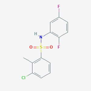 3-chloro-N-(2,5-difluorophenyl)-2-methylbenzenesulfonamide