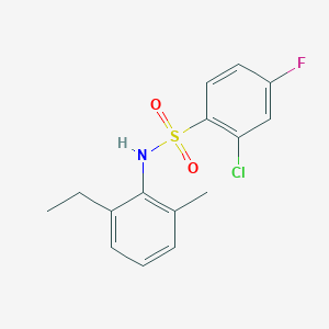 2-chloro-N-(2-ethyl-6-methylphenyl)-4-fluorobenzenesulfonamide