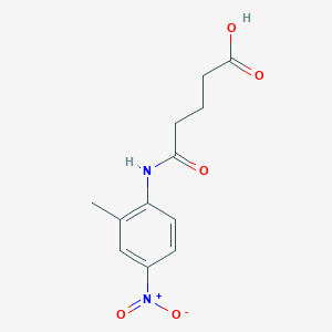 molecular formula C12H14N2O5 B10964113 5-[(2-Methyl-4-nitrophenyl)amino]-5-oxopentanoic acid 