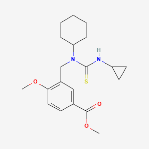 Methyl 3-{[cyclohexyl(cyclopropylcarbamothioyl)amino]methyl}-4-methoxybenzoate