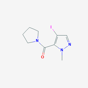 (4-iodo-1-methyl-1H-pyrazol-5-yl)(pyrrolidin-1-yl)methanone