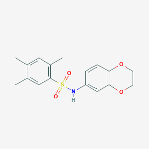 N-(2,3-dihydro-1,4-benzodioxin-6-yl)-2,4,5-trimethylbenzenesulfonamide