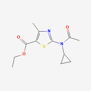 Ethyl 2-[acetyl(cyclopropyl)amino]-4-methyl-1,3-thiazole-5-carboxylate