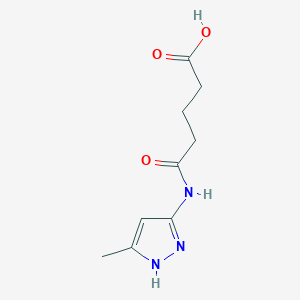 5-[(5-methyl-1H-pyrazol-3-yl)amino]-5-oxopentanoic acid