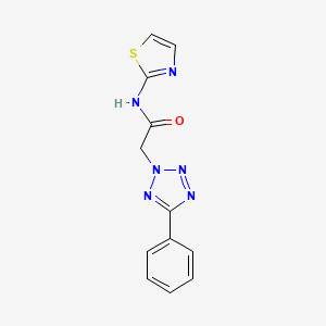 molecular formula C12H10N6OS B10964216 2-(5-phenyl-2H-tetrazol-2-yl)-N-(1,3-thiazol-2-yl)acetamide 