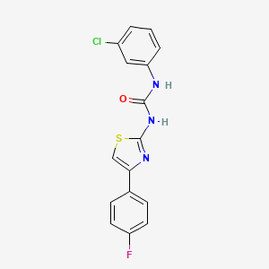 1-(3-Chlorophenyl)-3-[4-(4-fluorophenyl)-1,3-thiazol-2-yl]urea