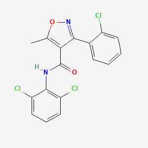 3-(2-chlorophenyl)-N-(2,6-dichlorophenyl)-5-methyl-1,2-oxazole-4-carboxamide