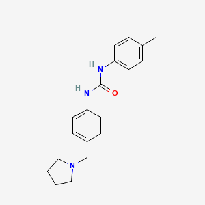 molecular formula C20H25N3O B10964249 1-(4-Ethylphenyl)-3-[4-(pyrrolidin-1-ylmethyl)phenyl]urea 