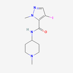 4-iodo-1-methyl-N-(1-methylpiperidin-4-yl)-1H-pyrazole-5-carboxamide