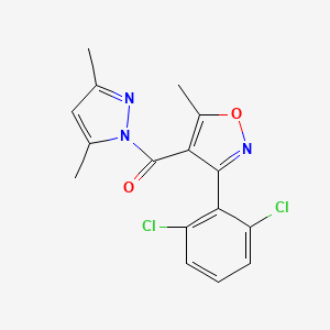 [3-(2,6-dichlorophenyl)-5-methyl-1,2-oxazol-4-yl](3,5-dimethyl-1H-pyrazol-1-yl)methanone