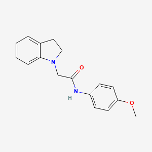 molecular formula C17H18N2O2 B10964294 2-(2,3-dihydro-1H-indol-1-yl)-N-(4-methoxyphenyl)acetamide 