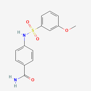 4-{[(3-Methoxyphenyl)sulfonyl]amino}benzamide