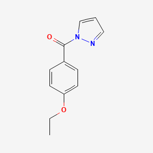 molecular formula C12H12N2O2 B10964343 (4-ethoxyphenyl)(1H-pyrazol-1-yl)methanone 