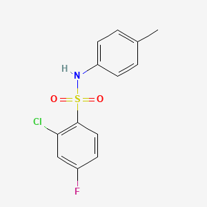 2-chloro-4-fluoro-N-(4-methylphenyl)benzenesulfonamide